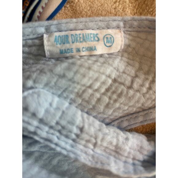 4Our Dreamers Gauze Jumpsuit Romper Blue Medium - Picture 7 of 10